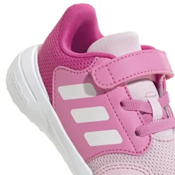 Sneakers primi passi bambina rosa e fucsia con logo adidas Tensaur Run 3.0
