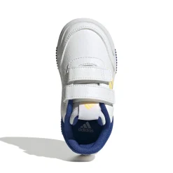 Sneakers primi passi bianche da bambino con dettagli gialli e blu adidas Tensaur Sport 2.0 CF I