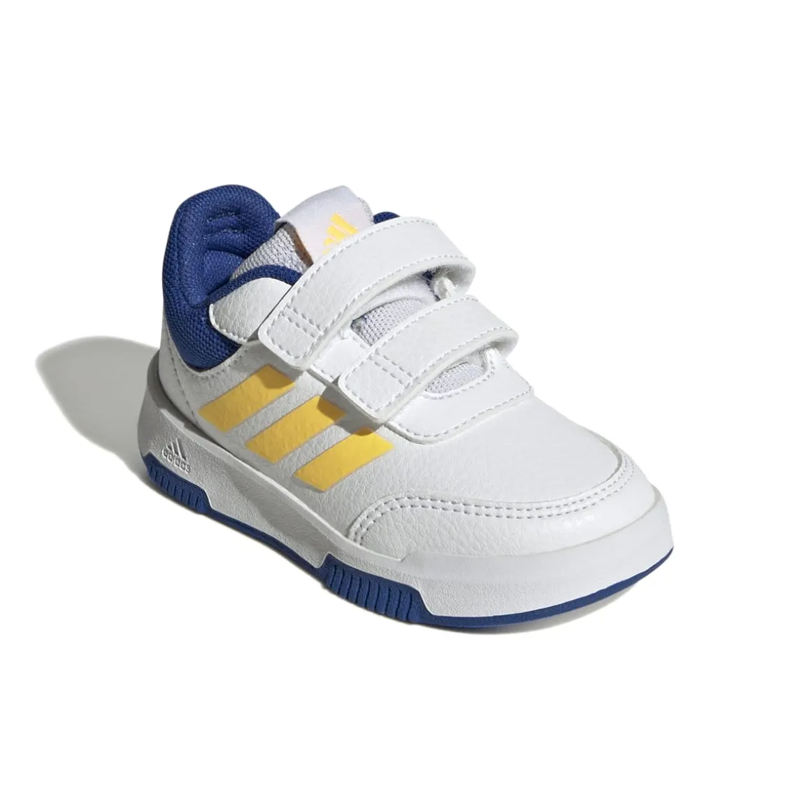 Sneakers primi passi bianche da bambino con dettagli gialli e blu adidas Tensaur Sport 2.0 CF I