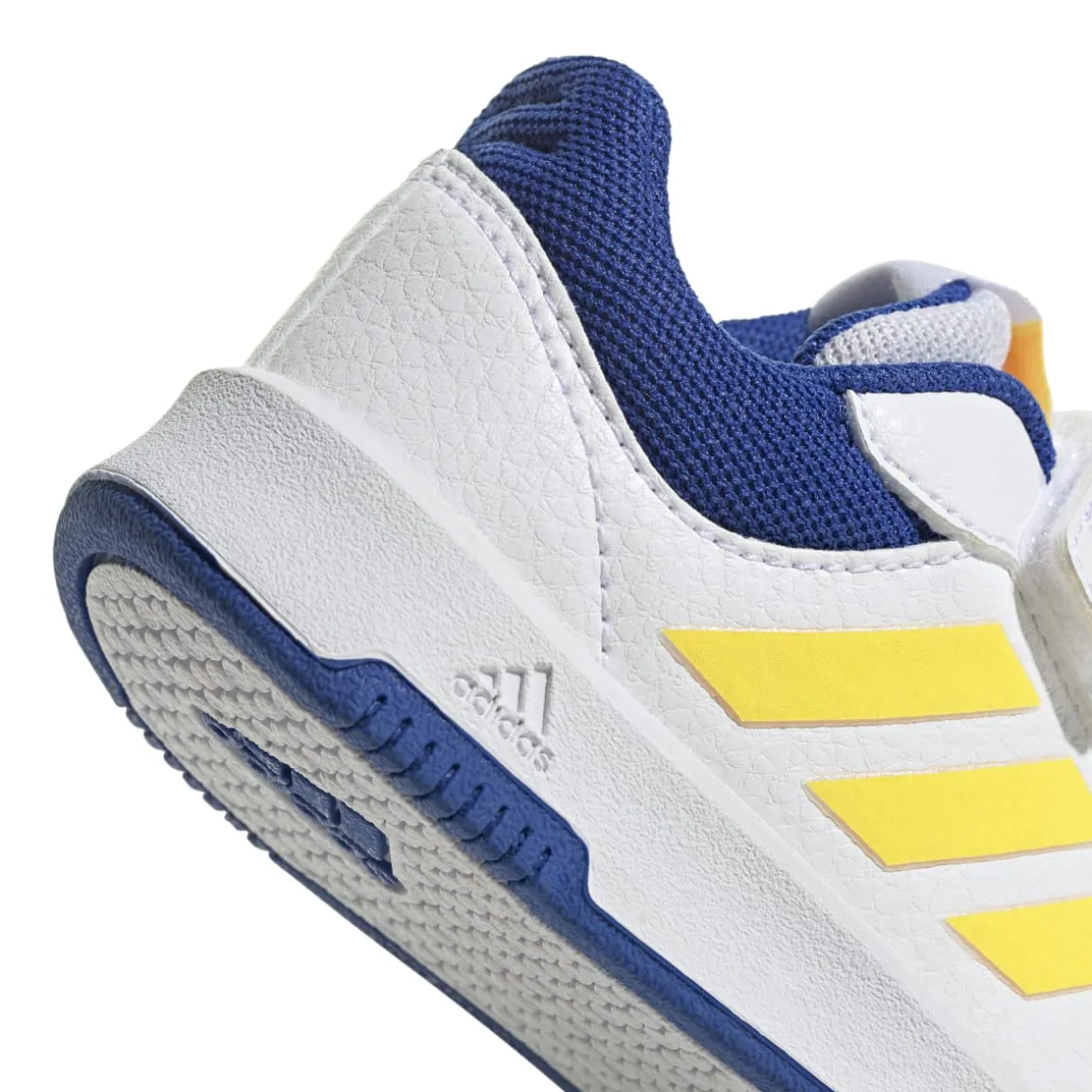 Sneakers primi passi bianche da bambino con dettagli gialli e blu adidas Tensaur Sport 2.0 CF I