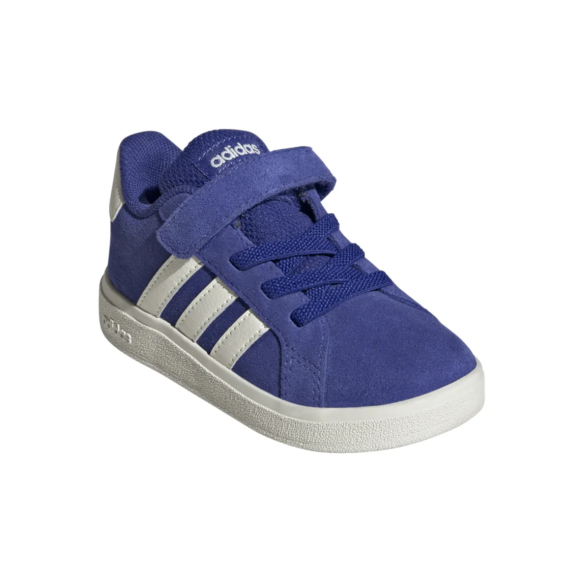 Sneakers Primi Passi blu per bambino con strappo adidas Grand Court