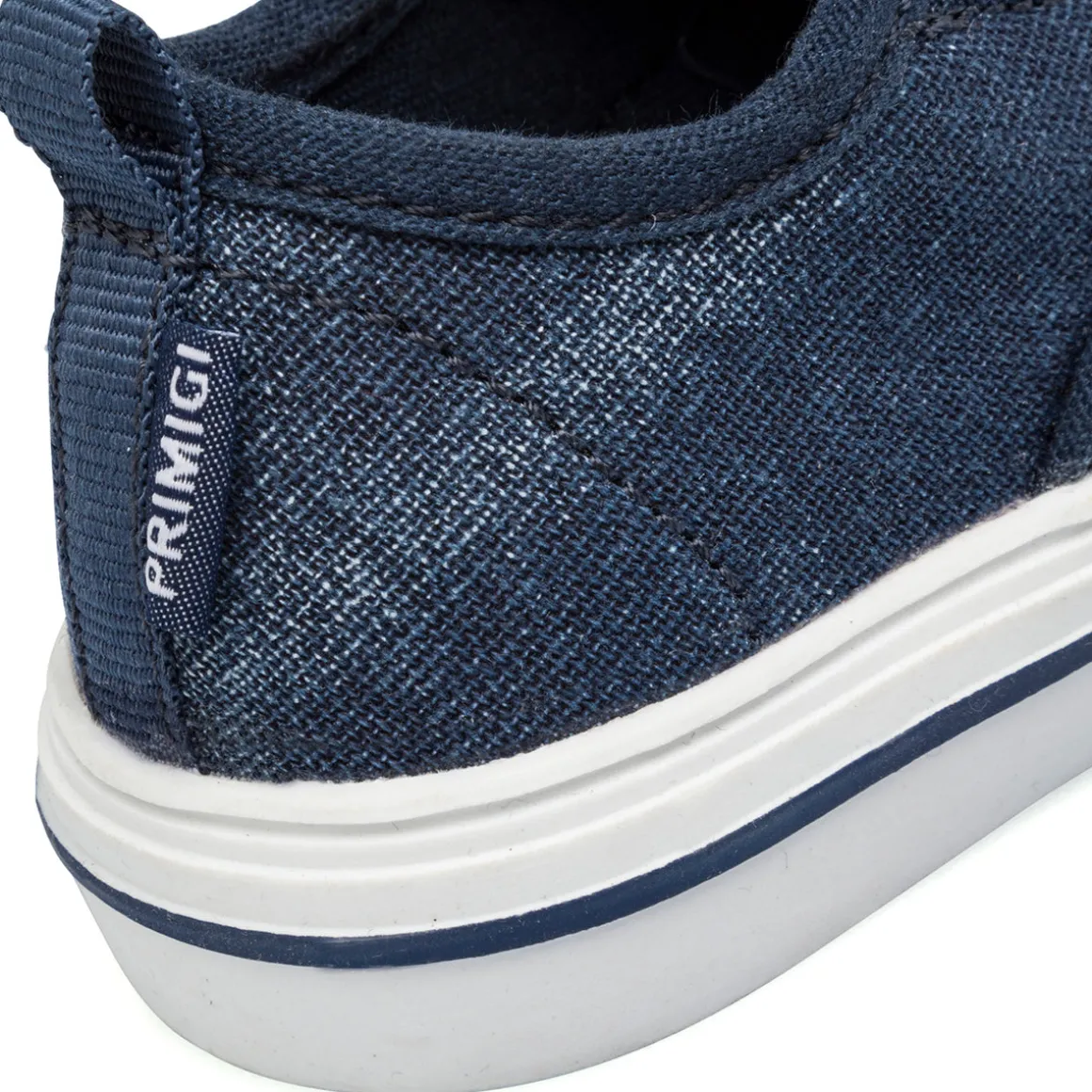 Sneakers Primi passi blu effetto jeans da Bambino in tessuto Primigi