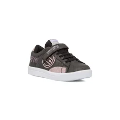 Sneakers ragazza nere con glitter e chiusura con strappo Enrico Coveri