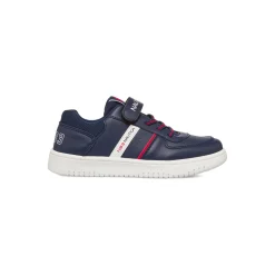 Sneakers ragazzo blu navy con dettagli rossi e bianchi e logo Nautica