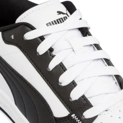 Sneakers ragazzo nere e bianche con logo Puma Reb-L