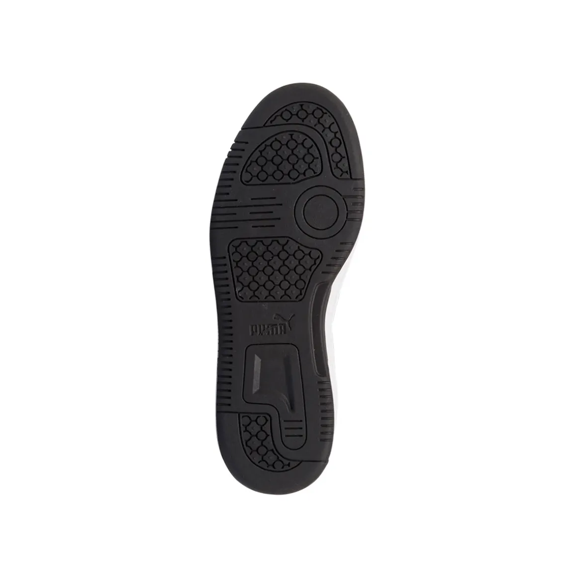 Sneakers ragazzo nere e bianche con logo Puma Reb-L