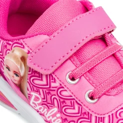 Sneakers rosa bambina primi passi Barbie con luci