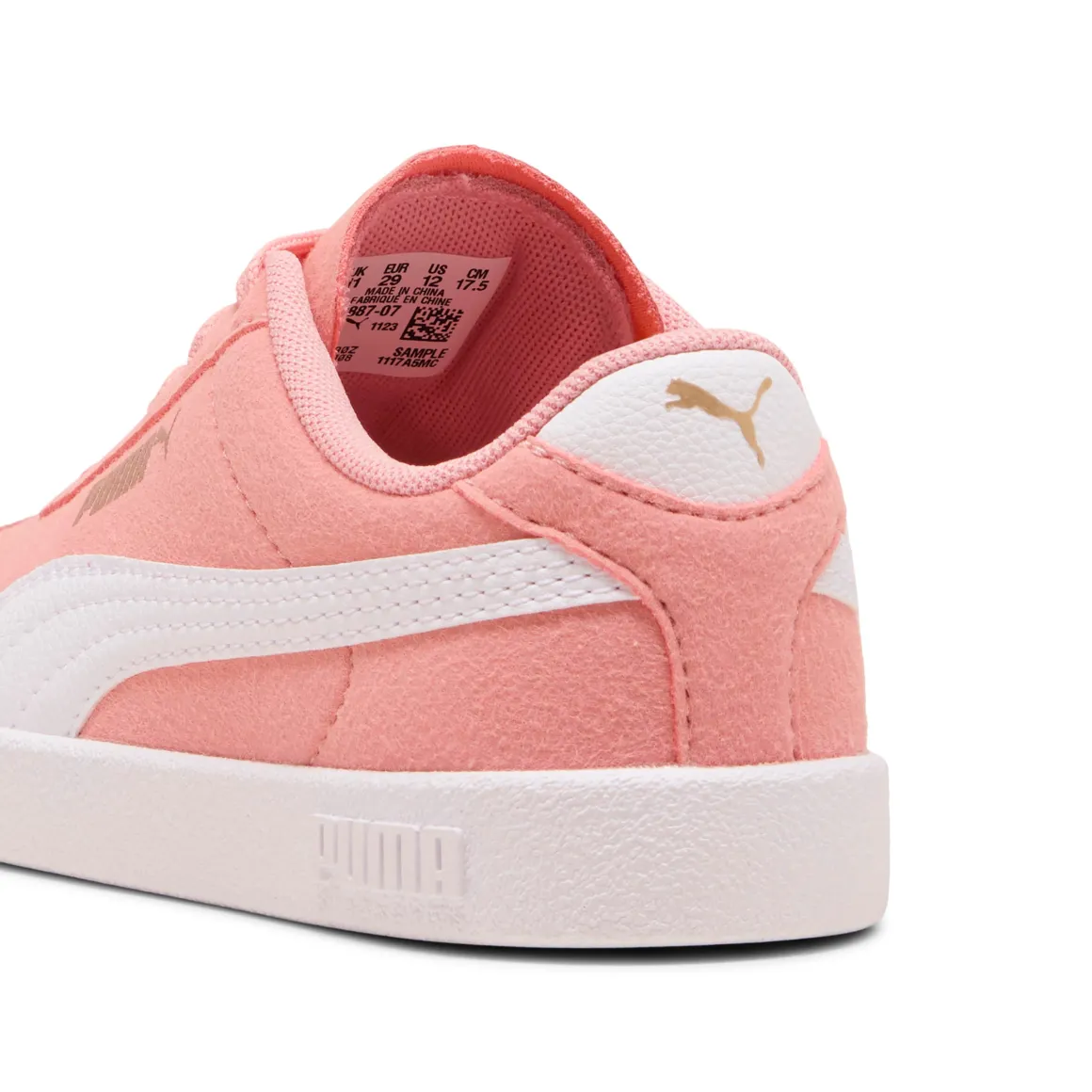 Sneakers rosa da Bambina con logo bianco laterale Puma Club II PS Pink Fruit