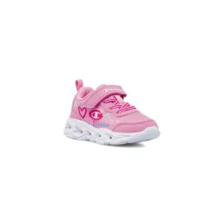 Sneakers rosa da Bambina con strappo e luci Champion