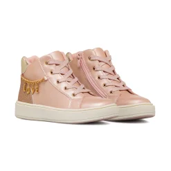 Sneakers rosa da Bambina con catena LOVE Dieci Baci