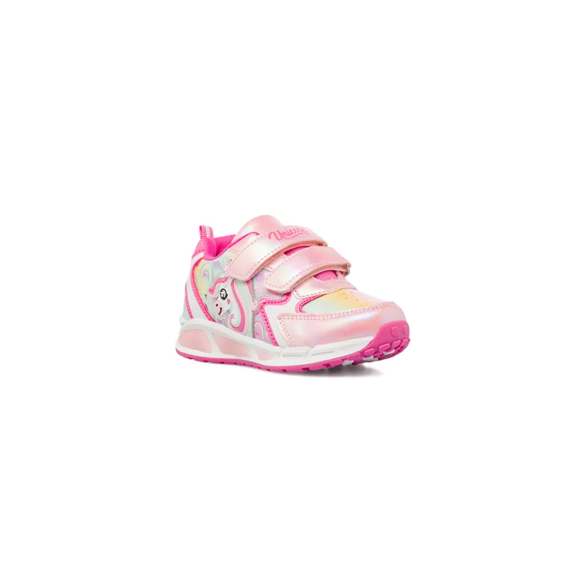 Sneakers rosa da Bambina con strappo Unicorno