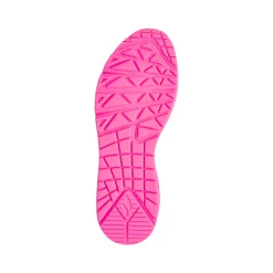 Sneakers rosa da Donna con cuori e soletta memory foam Skechers Uno