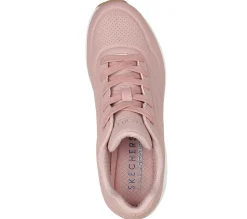 Sneakers rosa da donna con suola ad aria Skechers Uno