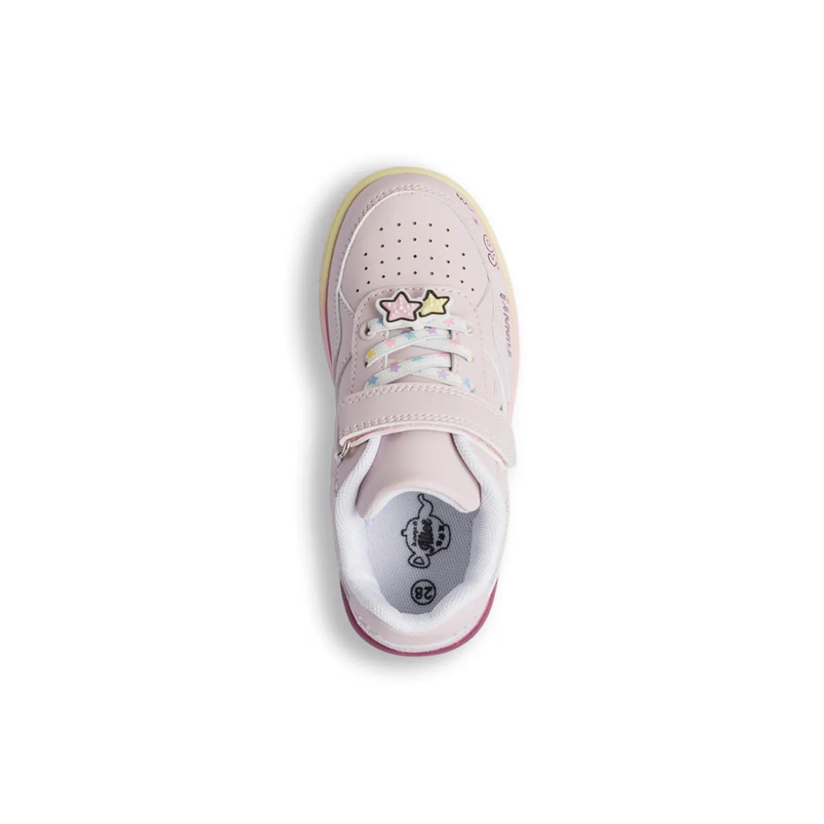 Sneakers rosa da ragazza Le Scarpe di Alice con stampe multicolor