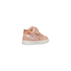 Sneakers rosa effetto perlato da bambina primi passi con dettagli fiori Le Scarpe di Alice