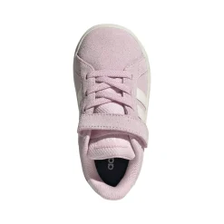 Sneakers rosa effetto scamosciato da Bambina con strappo adidas