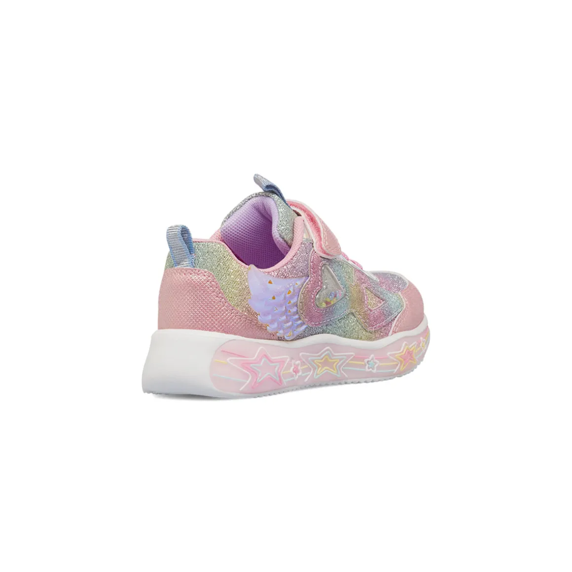 Sneakers rosa glitter da Bambina con Luci nella suola Le scarpe di Alice