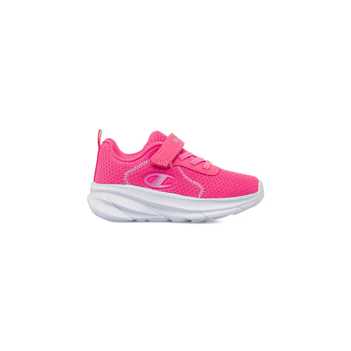 Sneakers rosa Primi Passi Bambina con strappo e logo Champion