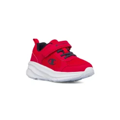 Sneakers rosse da bambino con logo Champion PS Low Cut