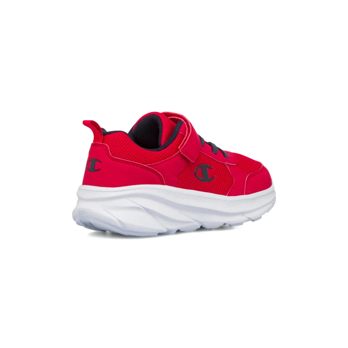 Sneakers rosse da bambino con logo Champion PS Low Cut