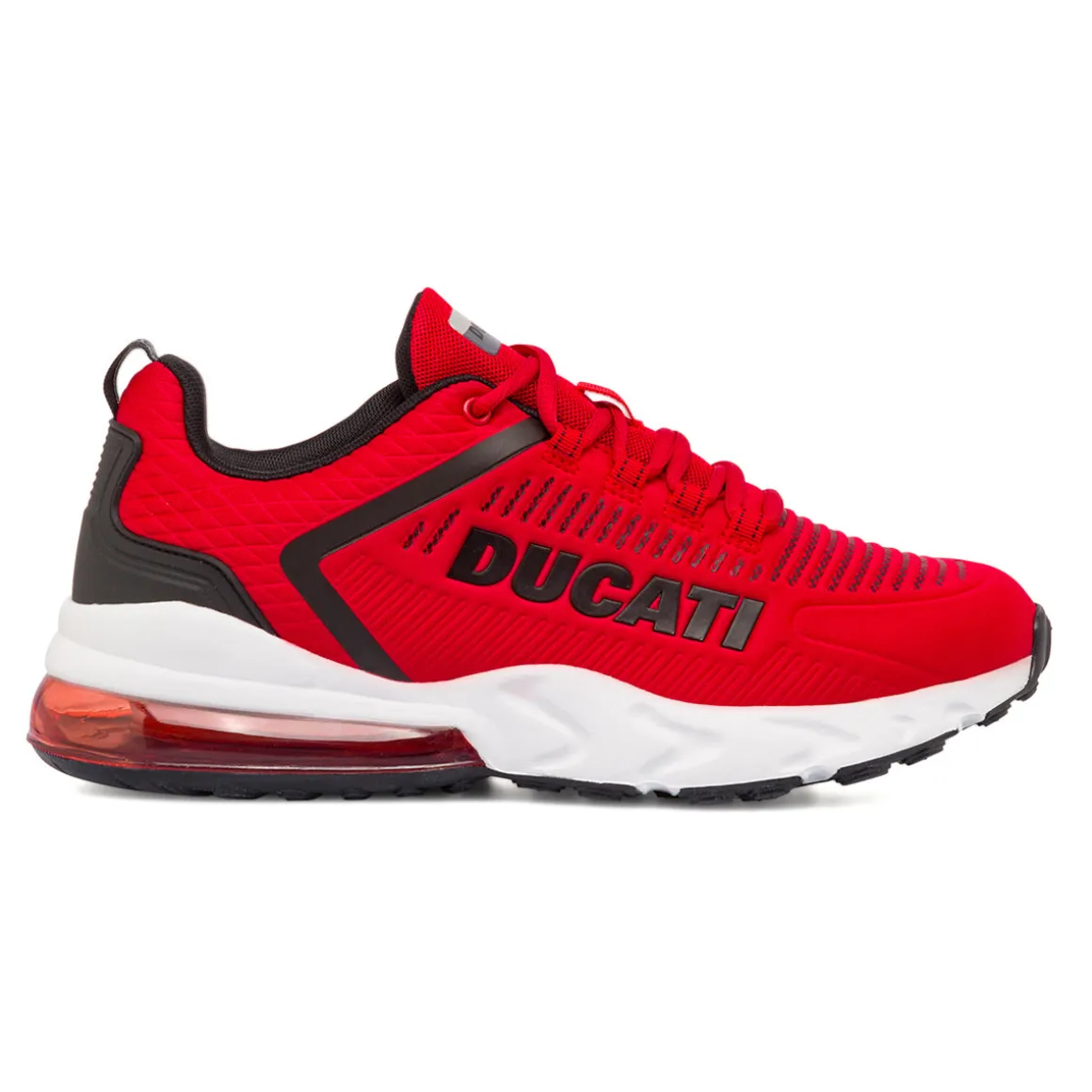 Sneakers rosse da uomo con ammortizzazione ad aria Ducati Nimble
