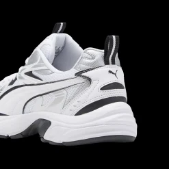 Sneakers Rétro bianche da uomo con dettagli argento e neri Puma Milenio Tech