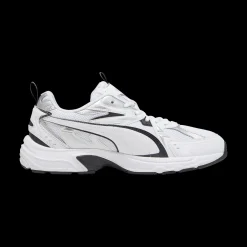 Sneakers Rétro bianche da uomo con dettagli argento e neri Puma Milenio Tech