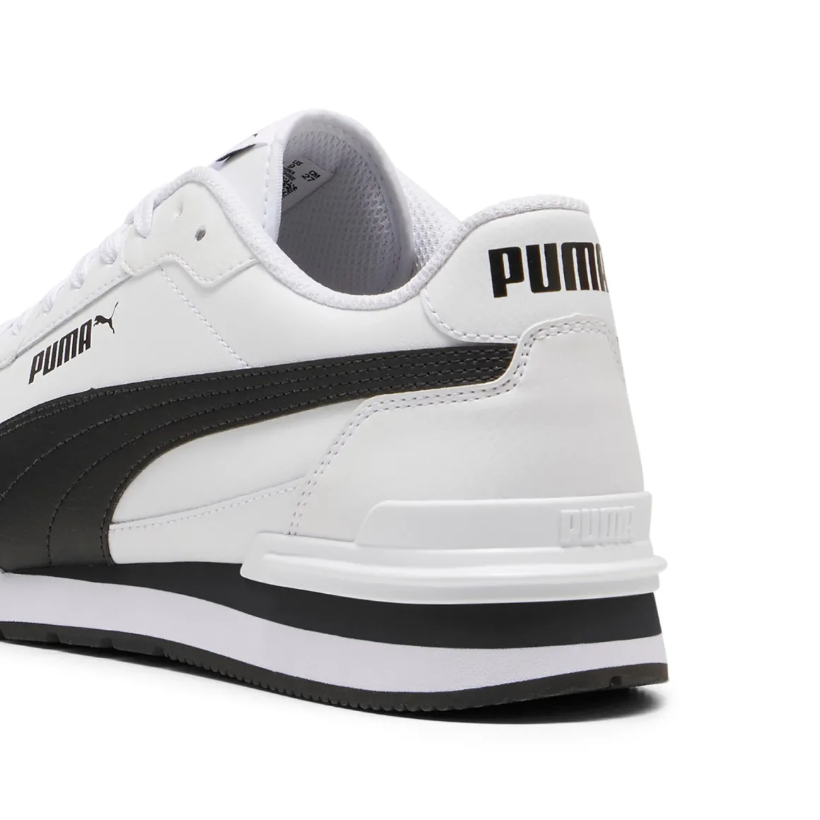 Sneakers Rétro bianche da Uomo con logo laterale nero in contrasto Runner v4 Puma