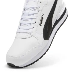 Sneakers Rétro bianche da Uomo con logo laterale nero in contrasto Runner v4 Puma