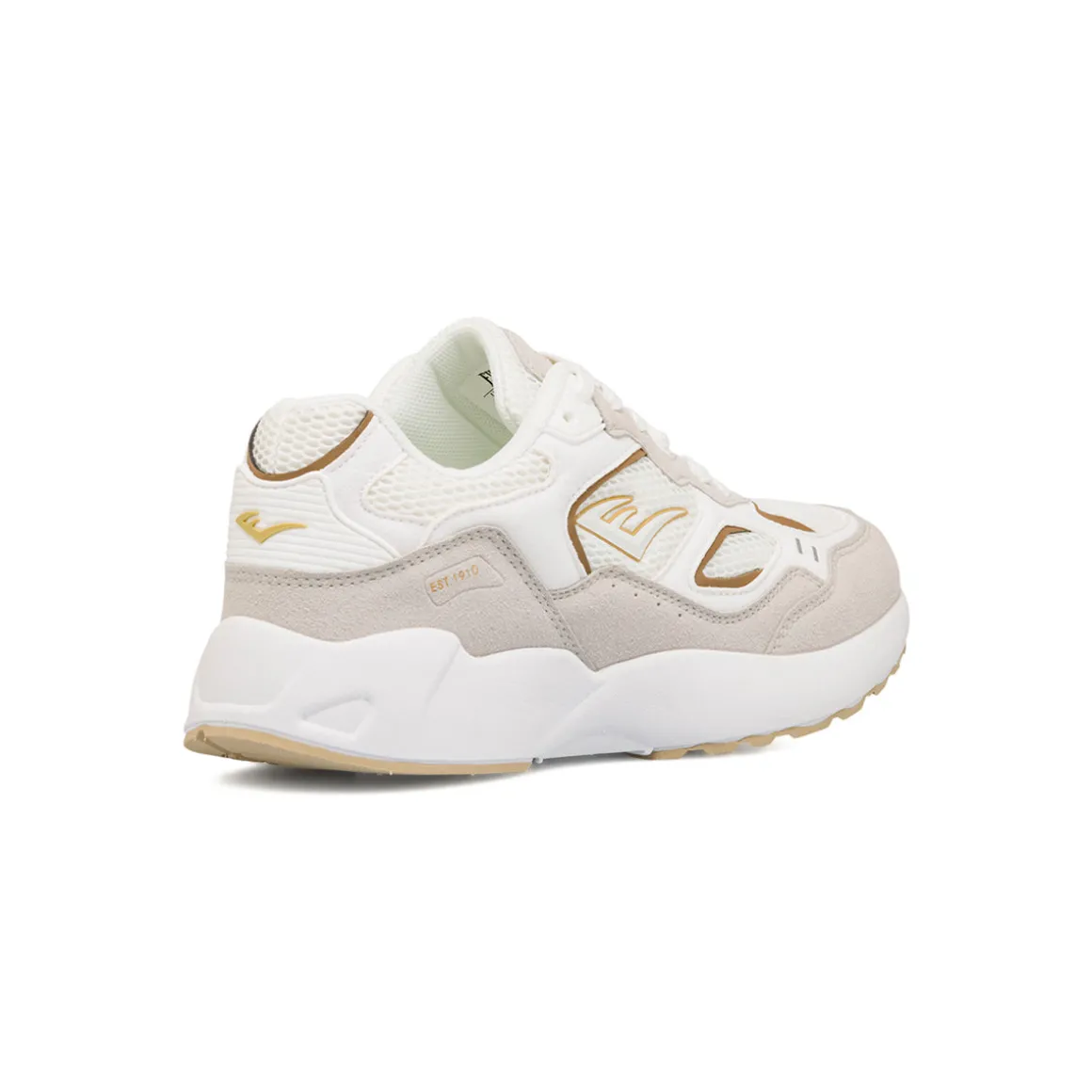 Sneakers Rétro bianche e beige da Donna con dettagli dorati Everlast