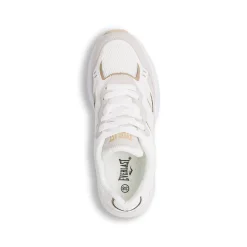 Sneakers Rétro bianche e beige da Donna con dettagli dorati Everlast