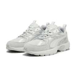 Sneakers Rétro bianche e grigie con logo Puma Milenio Tech
