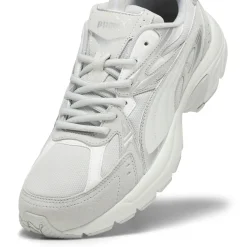 Sneakers Rétro bianche e grigie con logo Puma Milenio Tech