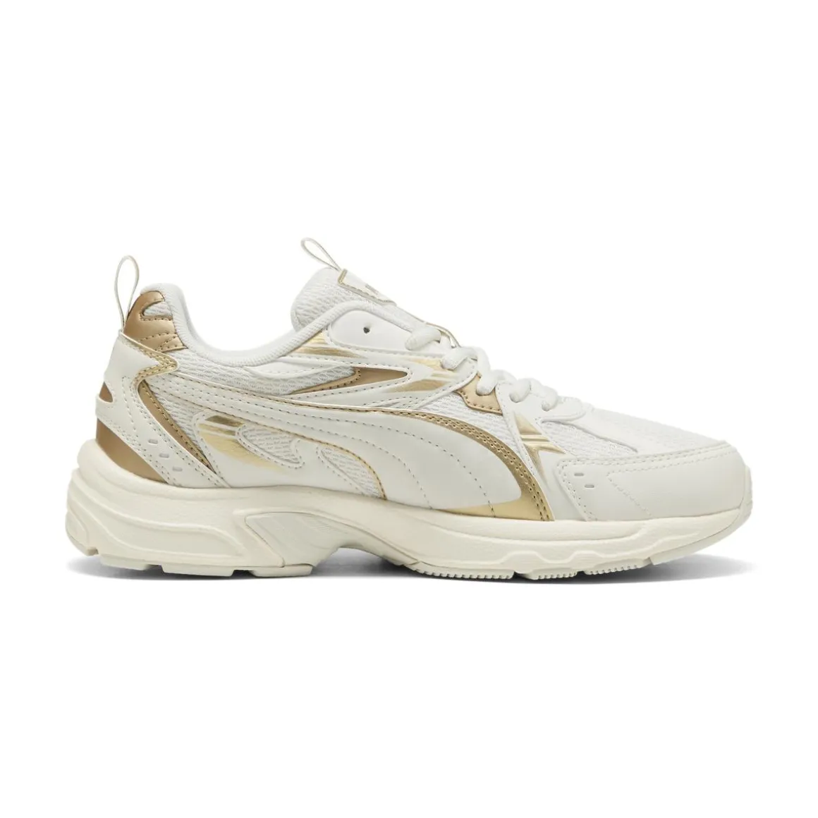 Sneakers Rétro biannco off-white e oro da Donna Puma Milenio Tech