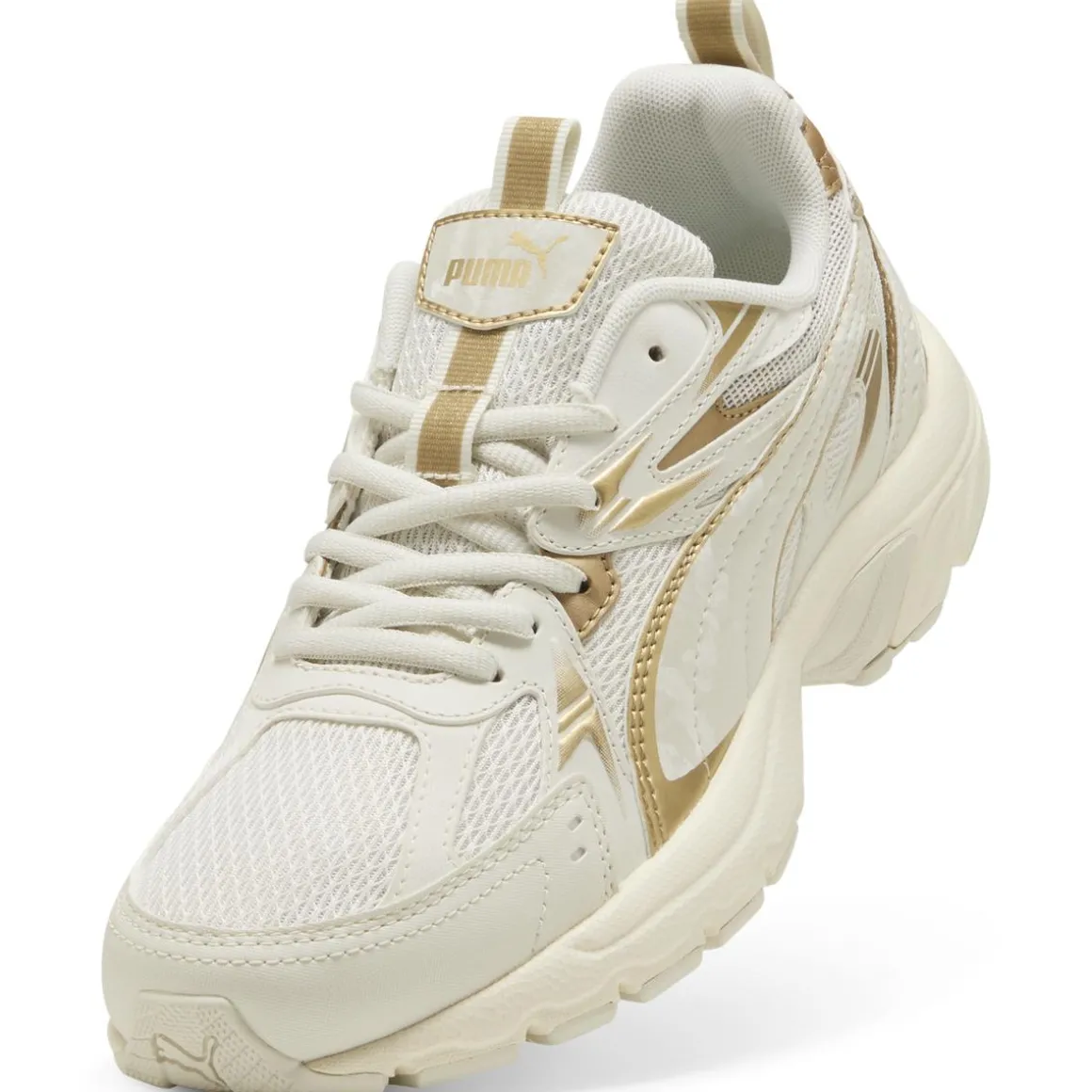 Sneakers Rétro biannco off-white e oro da Donna Puma Milenio Tech
