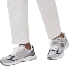 Sneakers Rétro da uomo grigie e nere con inserti effetto scamosicato Tonino Lamborghini