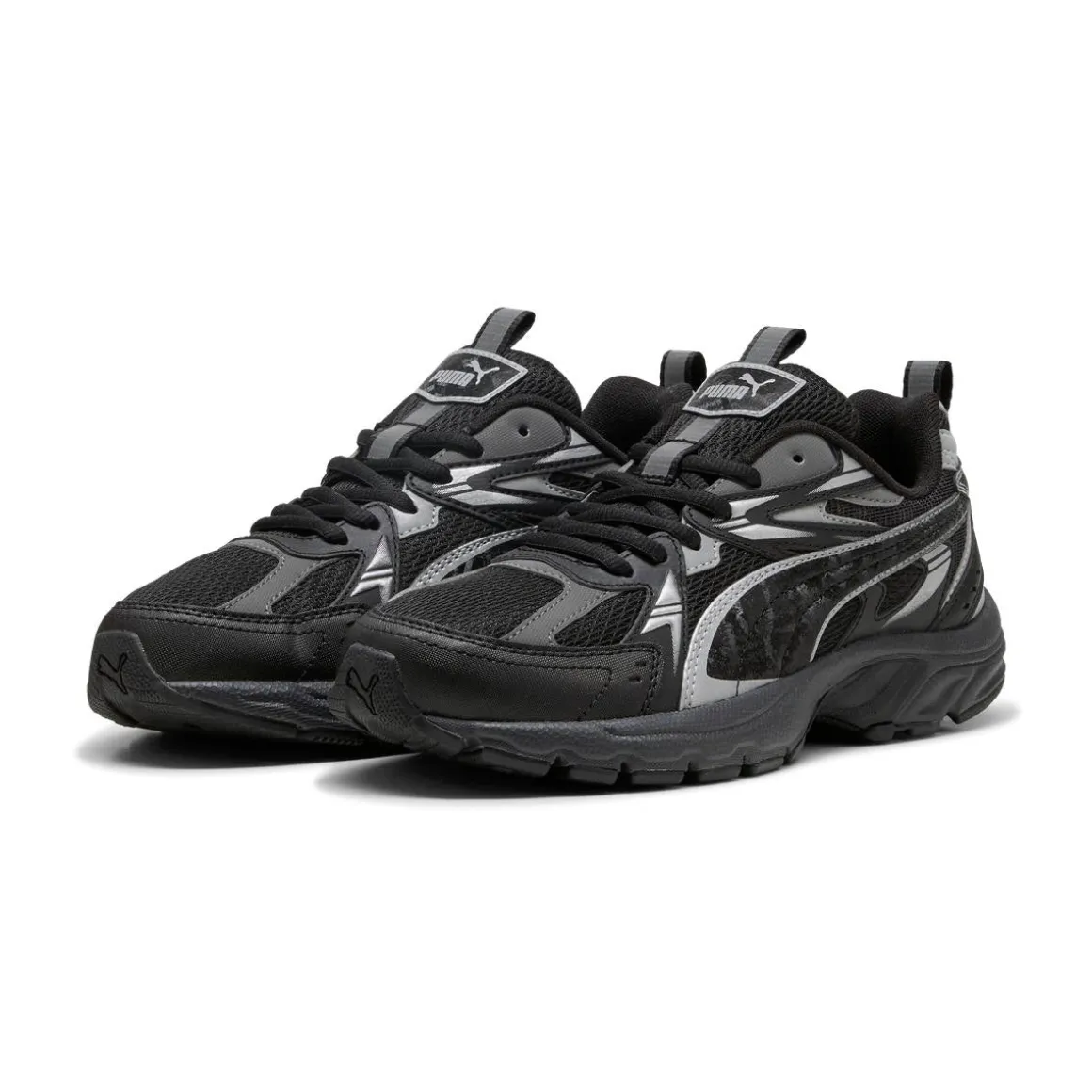 Sneakers Rétro nere e argento da Donna Puma Milenio Tech