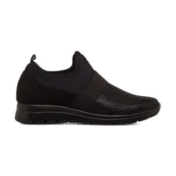 Sneakers Slip-on nere da Donna con fascia elastica Fly Flot