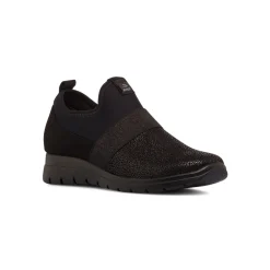 Sneakers Slip-on nere da Donna con fascia elastica Fly Flot