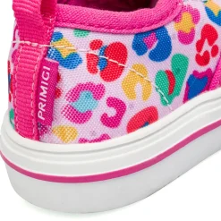 Sneakers Slip-On Primi passi rosa da Bambina con stampa multicolore Primigi