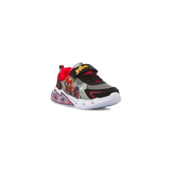 Sneakers Spiderman nere e rosse da Bambino con luci