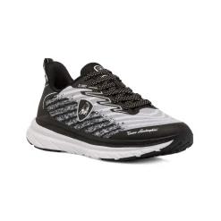 Sneakers sportive da uomo bianche e nere con logo Tonino Lamborghini