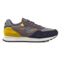 Sneakers Sportive da uomo blu e marroni Tonino Lamborghini