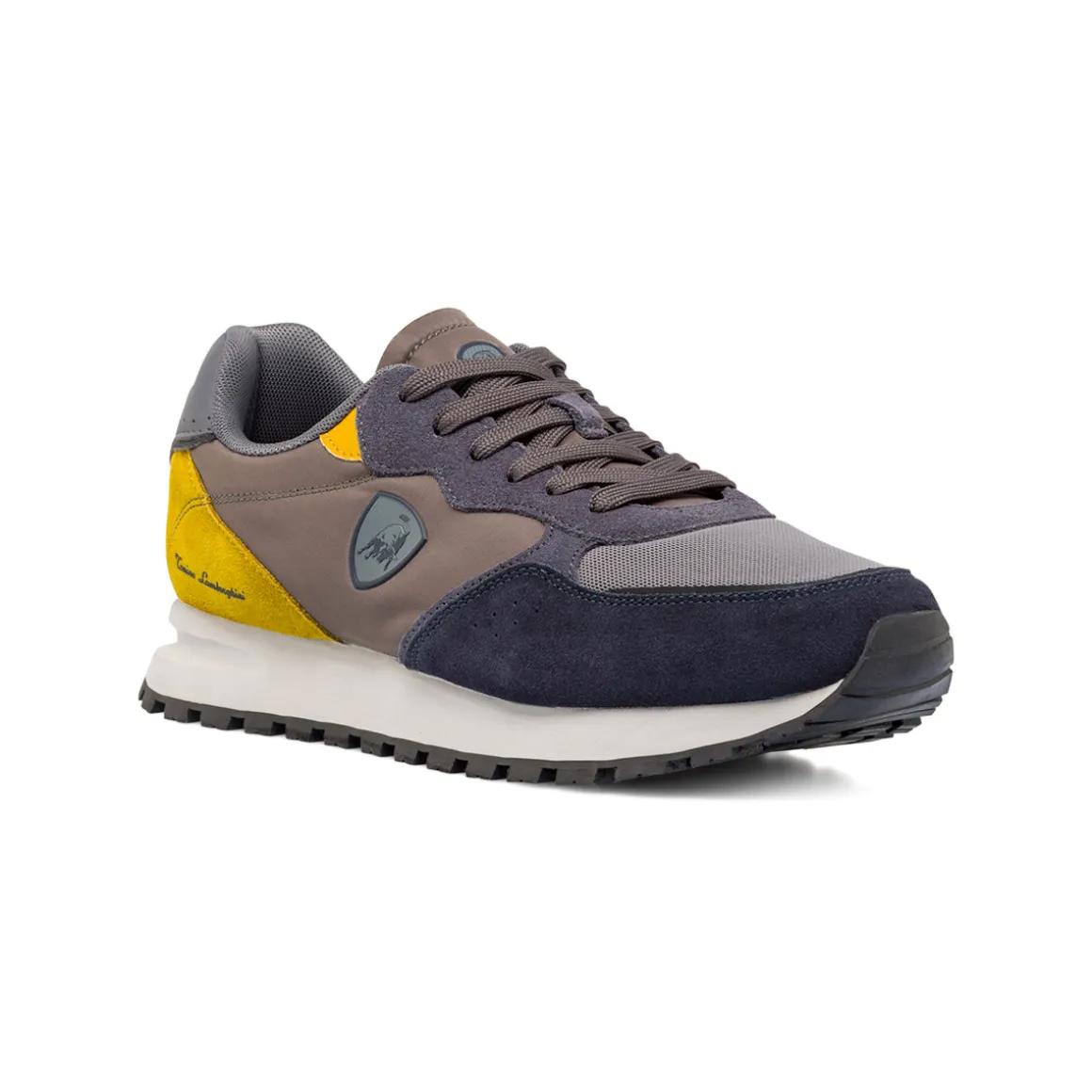 Sneakers Sportive da uomo blu e marroni Tonino Lamborghini