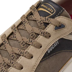 Sneakers taupe da Uomo con inserti in contrasto Ducati