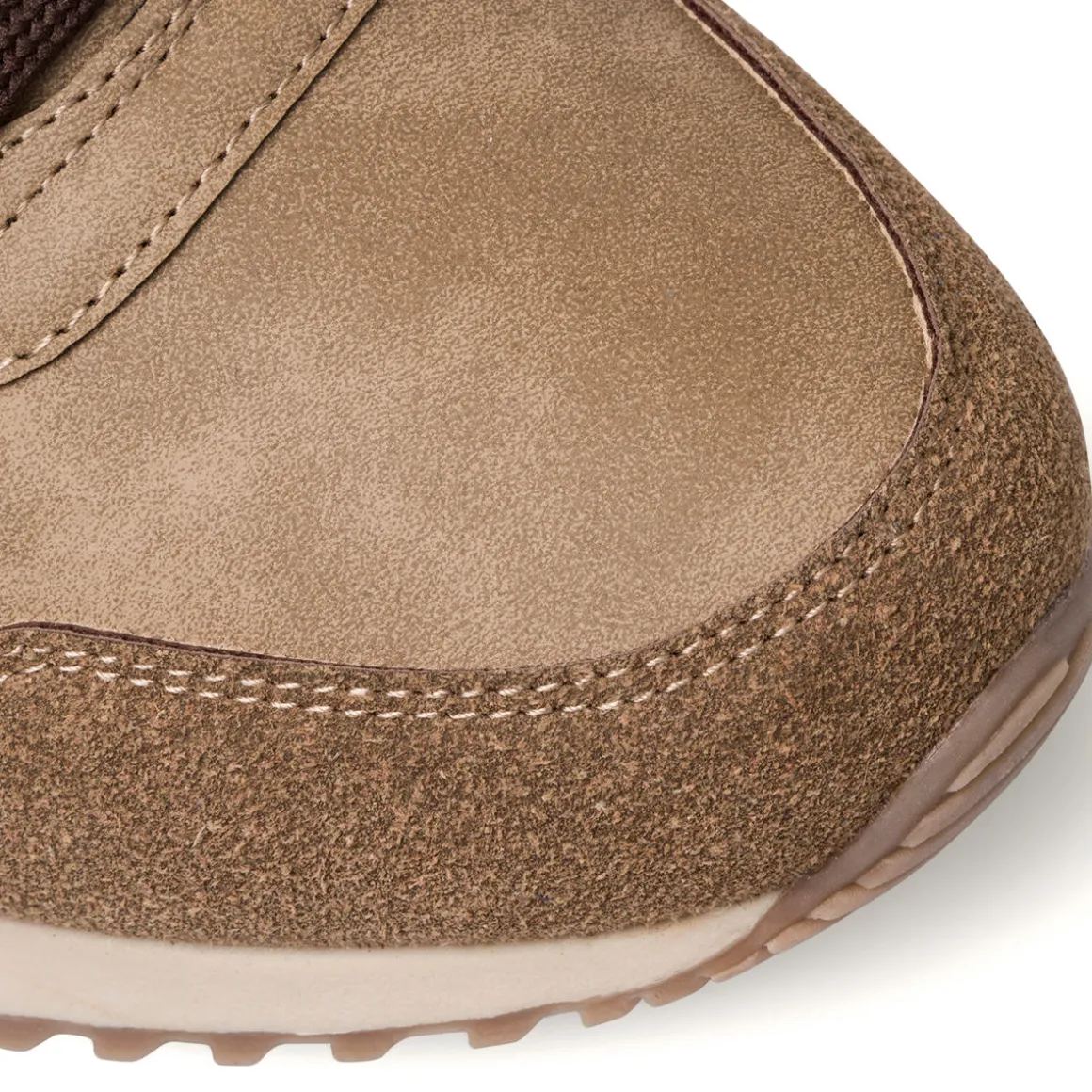 Sneakers taupe da uomo con logo laterale Ducati