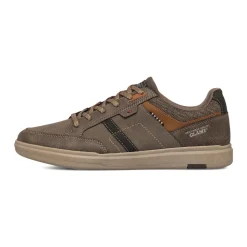 Sneakers taupe da uomo con logo Glams