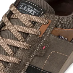 Sneakers taupe da uomo con logo Glams