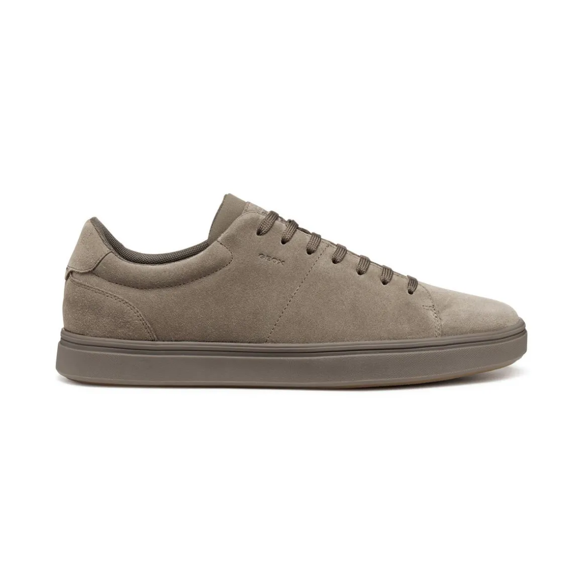 Sneakers taupe da Uomo in suede con suola traspirante Geox
