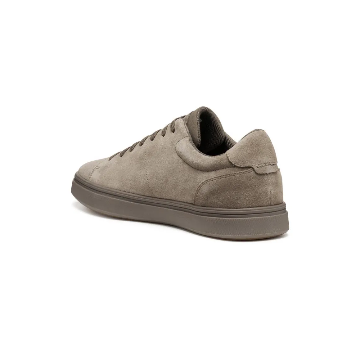 Sneakers taupe da Uomo in suede con suola traspirante Geox
